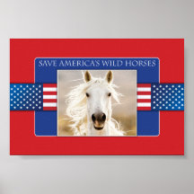 Save America's Wild Horses Poster