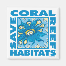 Save Coral Reefs Magnets