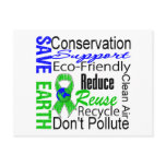 Save Earth Environment Awareness Collage Postcard