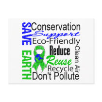 Save Earth Environment Awareness Collage Postcard