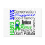 Save Earth Environment Awareness Collage Postcard