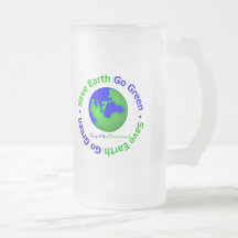 Save Earth Go Green Support the Environment Coffee Mugs
