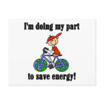 Save Energy Environmental Tshirts and Gifts Post Cards