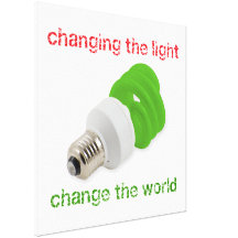 Save energy gallery wrapped canvas