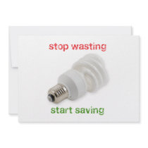Save energy personalized invite