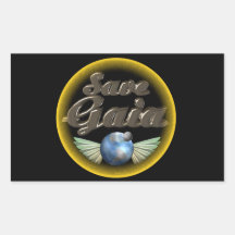 Save Gaia our Earth Rectangle Stickers