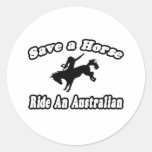 Save Horse, Ride Australian Sticker