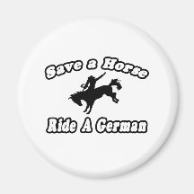 Save Horse, Ride German Fridge Magnets