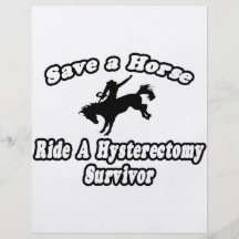 Save Horse, Ride Hysterectomy Survivor Full Color Flyer