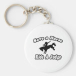 Save Horse, Ride Judge Keychain