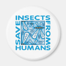 Save Insects Fridge Magnet