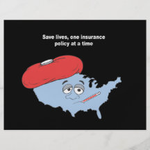 Save lives, one insurance policy at a time flyers