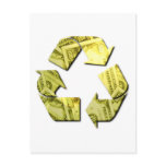 Save Money Recycle Postcard