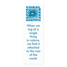 Save Our Coral Reefs Bookmark Business Cards