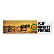 Save Our Farms Bumper Sticker