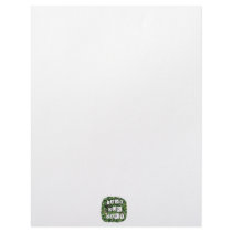 Save Our Park! White block inverted text on flower Letterhead Template