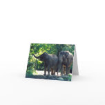 Save Our Planet notecard featuring elephants