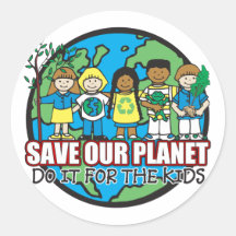 Save Our Planet Round Sticker