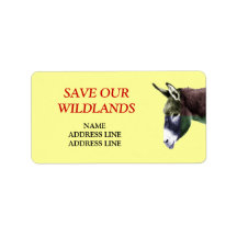 Save Our Wildlands 2 - American Southwest Burro Address Labels