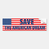 Save the American Dream bumper stickers