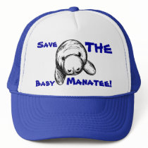 Save The Baby Manatee! Mesh Hats