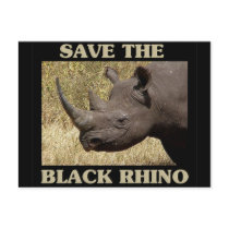 Save the Black Rhino Postcards