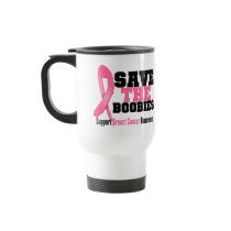 Save The Boobies Breast Cancer Mugs