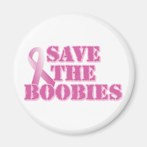 Save the Boobies Fridge Magnets