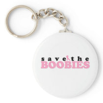 Save The Boobies Keychains