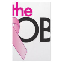 save the boobs customized stationery