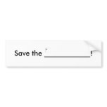 Save the ? Bumper sticker