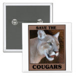 Save the Cougar Button