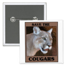 Save the Cougar Button