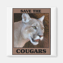 Save the Cougar Fridge Magnets