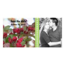 Save the date! announcement photo card template