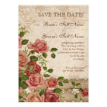 Save the Date Announcement - Trellis Rose Vintage