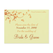 Save The Date Announcement - Warm Autumn Post Cards