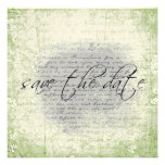 Save the Date Announcements in Vintage Floral