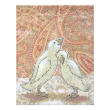 Save the date announcements perfect couple birds