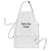 Save the Date Aprons