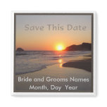 Save the Date - Beach Sunset Magnet