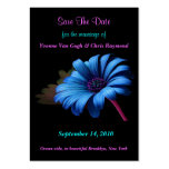 Save The Date Blue Bright Green Daisy IV Business Cards