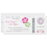 Save the Date Boarding Pass invitations