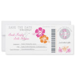 Save the Date Boarding Pass invitations