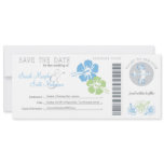 Save the Date Boarding Pass invitations