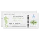 Save the Date Boarding Pass invitations