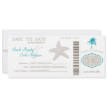 Save the Date Boarding Pass invitations