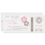 Save the Date Boarding Pass invitations