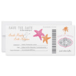 Save the Date Boarding Pass invitations