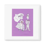 Save the Date/Bride and Groom Magnets